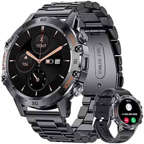 LIGE Montre Connectée Homme - Smartwatch 1.39" avec Fréquence Cardiaque et IP68