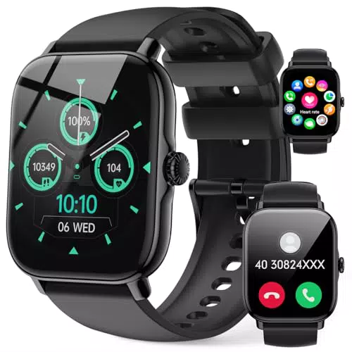LLKBOHA Montre Connectée Smartwatch avec Appel Bluetooth et Moniteur de Sommeil