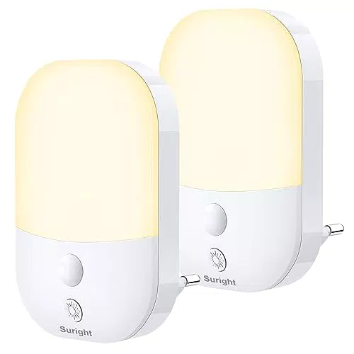 Veilleuses LED Automatiques avec Capteur de Crépuscule - Idéales pour Chambre Bébé