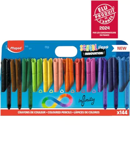 Crayons de Couleur Maped School'Peps Infinity - Ergonomiques et Durables