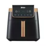 Friteuse à Air NINJA MAX PRO 6,2 L avec Grand Tiroir - Multifonction: Rôtir, Cuire au Four, Frire sans Huile - Familial et Antiadhésif - Compatible Lave-vaisselle - Noir.