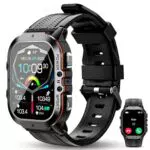 OUKITEL BT20 Montre Connectée Homme avec Fréquence Cardiaque et Appels Bluetooth