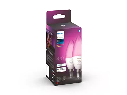 Philips Hue White Ambiance, ampoule LED connectée flamme E14