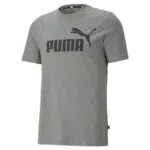 T-shirt PUMA Ess Logo pour Homme - Gris