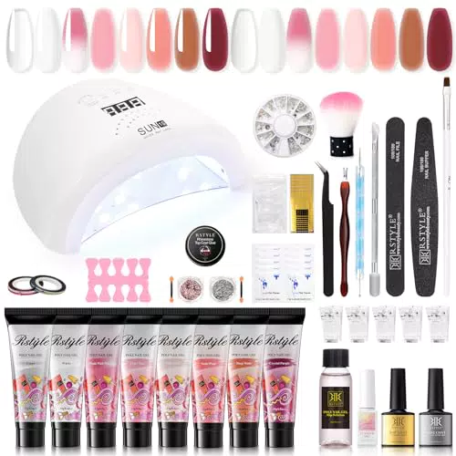 Kit Ongles Gel UV Complet avec Lampe UV/LED - RSTYLE