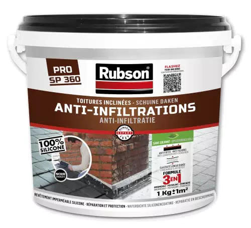Rubson Revêtement Anti-Infiltrations pour Réparation et Étanchéité de Toitures