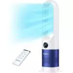 Senmeo Ventilateur Colonne Silencieux 66cm avec Télécommande et Oscillation 90°