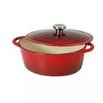Sitram 710839 Cocotte 4 L Fonte d'acier émaillée Forme ovale