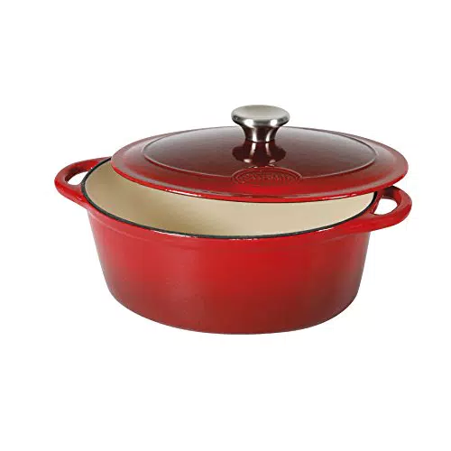 Sitram 710839 Cocotte 4 L Fonte d'acier émaillée Forme ovale