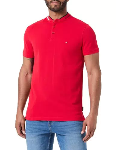 Polo Slim Tommy Hilfiger Mao Homme - Rouge