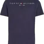 Tommy Hilfiger T-Shirt Enfant Unisexe Manches Courtes Essential Tee Encolure Ronde