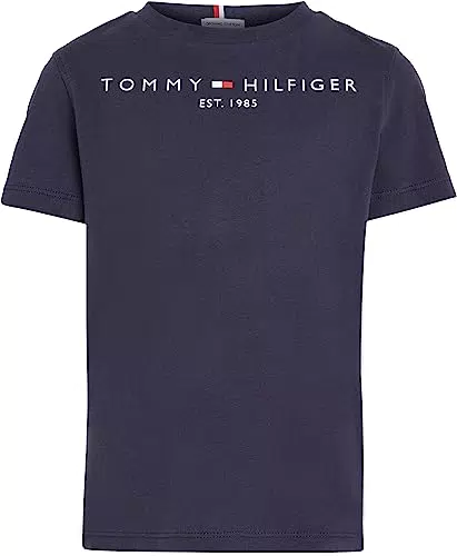 Tommy Hilfiger T-Shirt Enfant Unisexe Manches Courtes Essential Tee Encolure Ronde