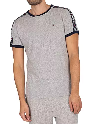 Tommy Hilfiger T-Shirt Homme Manches Courtes Encolure Ronde