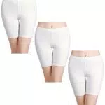 wirarpa Lot de Culottes Longues de Type Boxers pour Femme en Coton Anti-frottements - - 3XL