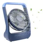 Ventilateur USB Rechargeable 10000 mAh - 4 Vitesses - Pivotant à 180° - Lumière LED - Minuterie