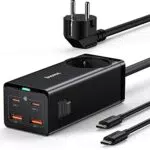 Baseus Chargeur USB C 100W GaN III avec Double USB C et 2 USB-A