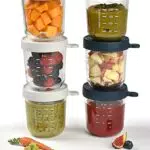 BÉABA, Coffret 6 Portions Conservation Repas Bébé/Verre Extra Résistant
