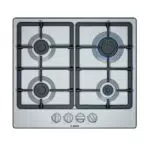 Bosch PGP6B5B90 Plaque de cuisson à gaz 4 foyers - Acier inoxydable