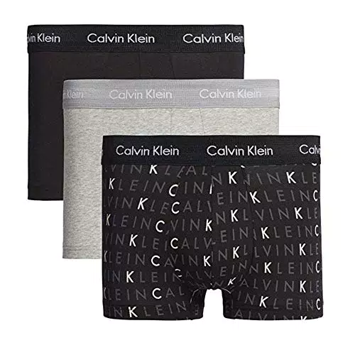 Calvin Klein Boxers Taille Basse en Coton-Élasthanne pour Homme