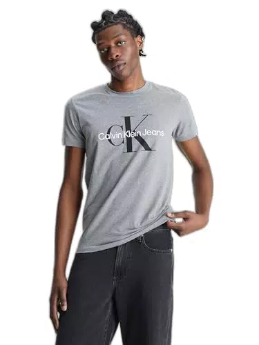 Calvin Klein Jeans T-Shirt Homme Manches Courtes Core Monologo Slim