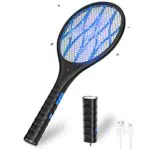 CONOPU Raquette Anti Moustique Électrique 4000V avec Lampe de Poche Amovible