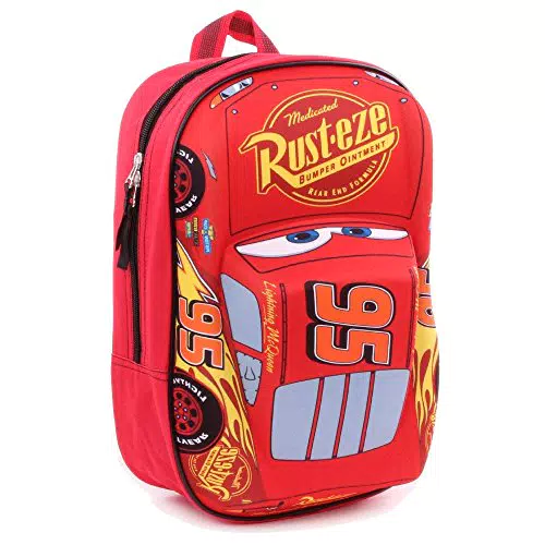 Disney Sac à Dos Lightning McQueen Effet 3D 31 cm