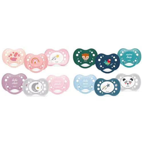 Dodie Lot de 6 sucettes Anatomiques Garçon - +18 mois - Sans BPA