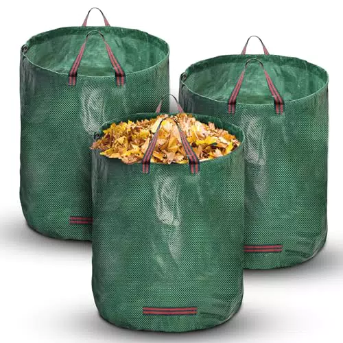Domkan Sacs à Déchets de Jardin Résistants en PP - Sac de Jardinage 272L