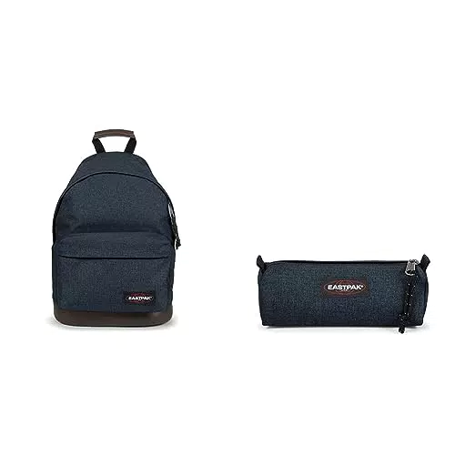 EASTPAK Taschen/Rucksäcke/Koffer Wyoming Black Denim NS Grau & Oval Single Trousse