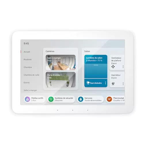 Echo Hub - Écran de contrôle connecté 8" avec Alexa, compatible avec de nombreux appareils