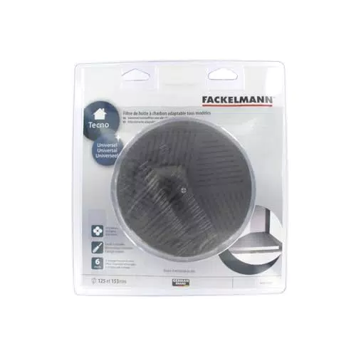 Fackelmann Filtre Anti-Odeurs Adaptable pour Hotte, Charbon Actif, 0802550