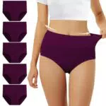 FALARY Culotte Femme Taille Haute en Coton