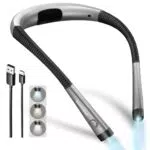 Glocusent Lampe de Lecture Rechargeable avec Bras Pliable et Luminosité Réglable