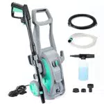 HAUSHOF Nettoyeur Haute Pression 1600W, 135 Bars, Idéal pour Voiture et Jardin
