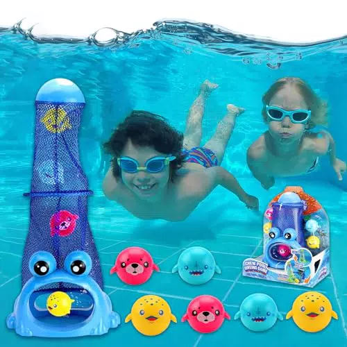 Jouets de Plongée pour Piscine - Kit de Natation pour Enfants avec Grenouille et Poissons