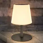 Lampe de table solaire LED sans fil USB rechargeable avec télécommande pour extérieur