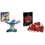 LEGO Disney Stitch - Set de Construction avec Cornet de Glace et Fleurs Artificielles