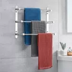 Lolypot Porte-Serviettes Mural en Acier Inoxydable 304 à 3 Barres pour Salle de Bain et Cuisine