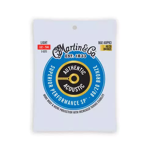 Pack de 3 Cordes MARTIN, Qualité Medium