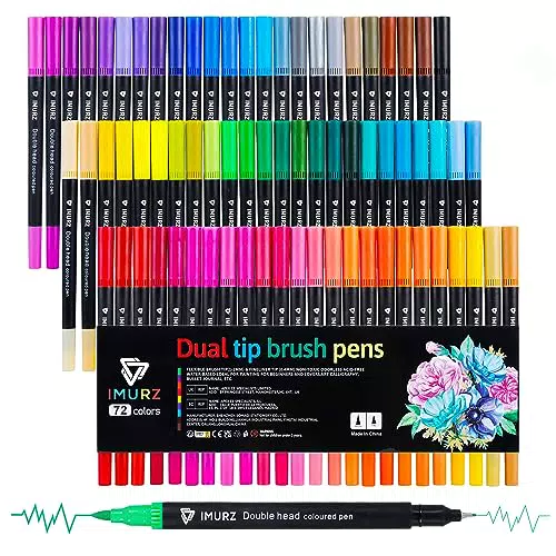 Mitoymia Feutres Aquarelle Double Pointe pour Adultes - Dessin et Coloriage