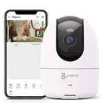 NAPCAT Caméra de Surveillance WiFi Intérieure 2.5K avec Suivi de Mouvement 360°