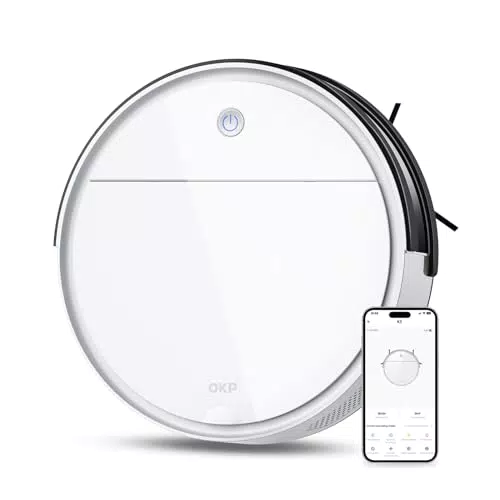 OKP Aspirateur Robot, Mini Automatique Silencieux Robot Aspirateur