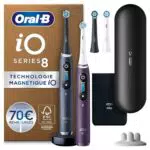 Oral-B iO Series 8 Plus - Brosse à dents électrique avec étui magnétique et 6 modes