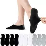 Chaussettes Basses pour Femme et Homme en Coton Antiglisse - Lot de 10 Paires