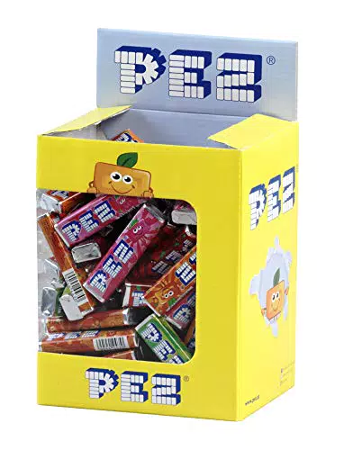 PEZ Recharges de Bonbons Fruits Vegan - Sans Colorants, Gluten et Lactose