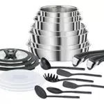 Seb Batterie de cuisine Inox Induction - Poêles et Casseroles L953SK04