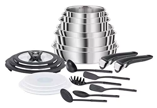 Seb Batterie de cuisine Inox Induction - Poêles et Casseroles L953SK04