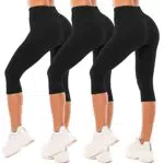 SINOPHANT Legging 3/4 Femme - Pantalon de Sport Taille Haute Yoga Opaque
