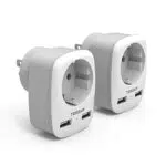 TESSAN Adaptateur Prise USA et Canada avec 2 USB pour voyages internationaux