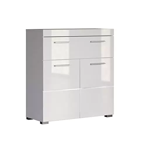 Trendteam Commode de Salle de Bain Amanda avec Tiroirs et Espace de Rangement